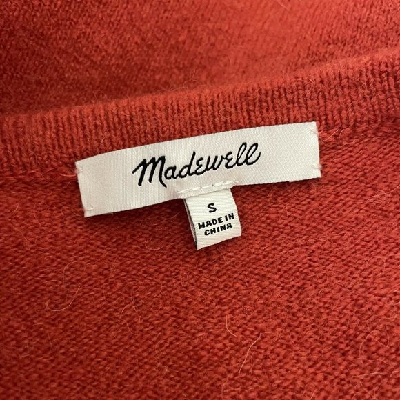 Madewell Kent Long Open Cardigan Sweater Etruscan Clay? Small - Picture 7 of 8